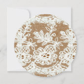 Rustieke Lace Rust Boho Bruiloft Save The Date (Achterkant)