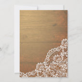 Rustieke Lace String Lights Quinceañera Verjaardag Kaart (Achterkant)