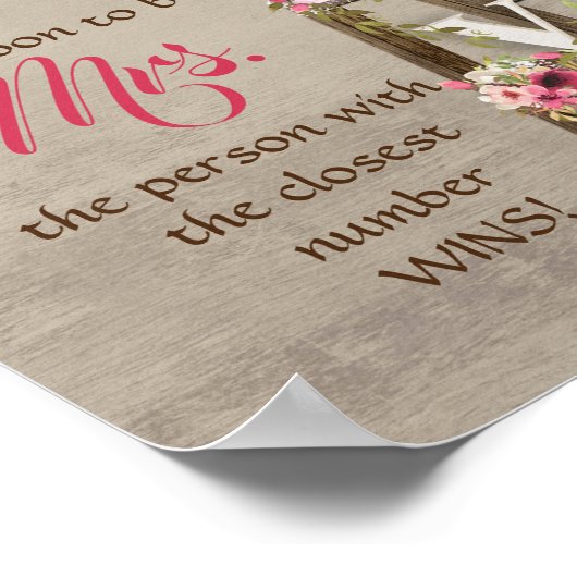 Rustieke Ladder Bloemendecoratie Poster (Hoek)