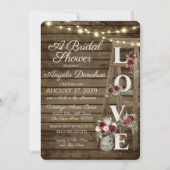 Rustieke Ladder Bourgondië Vrijgezellenfeest Kaart (Voorkant)