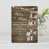 Rustieke Ladder en Witte Rozen Liefde Bruiloft Kaart (Staand voorkant)