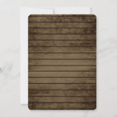 Rustieke Ladder en Witte Rozen Liefde Bruiloft Kaart (Achterkant)