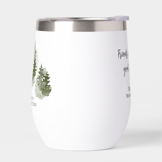 Rustieke Lake House Waterverf Pijnbomen Custom (Links)