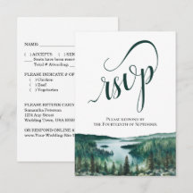 Rustieke Lake Tahoe Elegante Script Bruiloft