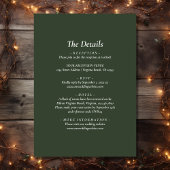 Rustieke Lake Woodland Forest Alles in één bruilof Kaart