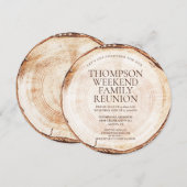 Rustieke Lakehouse Familie reünie Weekend Kaart (Voorkant / Achterkant)