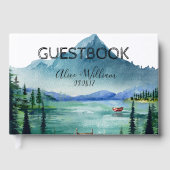 Rustieke Lakeside Wedding Custom Guest Book Gastenboek (Voorkant)