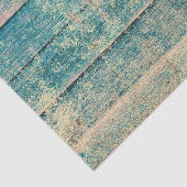 Rustieke  land Blauwgroen Sepia hout textuur Tissuepapier (Detail)