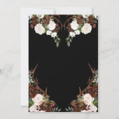 Rustieke Land Bloemen Wedding Engagement Party Kaart (Achterkant)