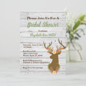 Rustieke Land Bruids Douche Uitnodiging (Staand voorkant)