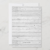 Rustieke Land Bruids Douche Uitnodiging (Achterkant)