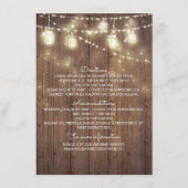 Rustieke land bruiloft details - Informatie Informatiekaartje (Voorkant)