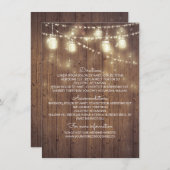 Rustieke land bruiloft details - Informatie Informatiekaartje (Voorkant / Achterkant)