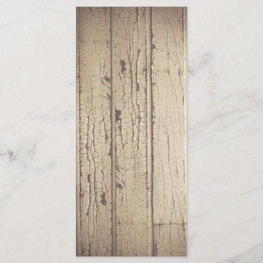 rustieke land bruiloft menu kaarten (Achterkant)