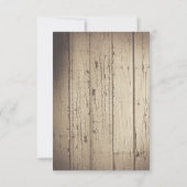 Rustieke land bruiloft RSVP kaarten (Achterkant)