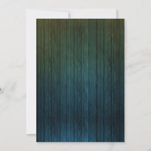 Rustieke land bruiloft string lichten bokeh kaart (Achterkant)