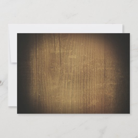 Rustieke land bruiloft uitnodigingen gegraveerd ho (Achterkant)