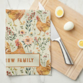 Rustieke land familienaam Boerderij Theedoek (Quarter Fold)