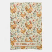 Rustieke land familienaam Boerderij Theedoek (Verticaal)