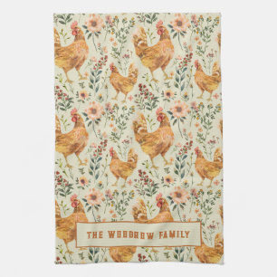 Rustieke land familienaam Boerderij Theedoek