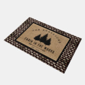 Rustieke Land Familienaam Cabin in Beer Moose Deurmat (Schuin)