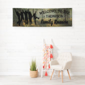 Rustieke land gepersonaliseerde familie reünie spandoek (Insitu)