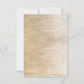 Rustieke land hout hart bruiloft RSVP kaarten (Achterkant)