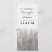 Rustieke land huwelijksprogramma's programmakaart (Voorkant / Achterkant)