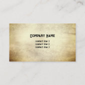 Rustieke Land Longhorn koe Fotografie Visitekaartje (Achterkant)