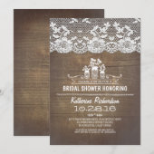 Rustieke land mason potten kant vrijgezellenfeest kaart (Voorkant / Achterkant)