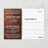 Rustieke Land Mason String Lights Verander de datu Briefkaart (Achterkant)