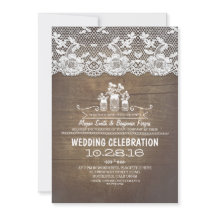 Rustieke land metselaar potten hout kant bruiloft 