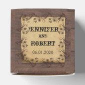 Rustieke Land Schuur Houten Schoonheid Bruiloft Fa Bedankdoosjes (Bovenkant)