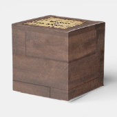 Rustieke Land Schuur Houten Schoonheid Bruiloft Fa Bedankdoosjes (Achterkant)