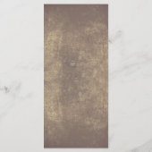 rustieke land string verlichting bruiloft menu kaa (Achterkant)