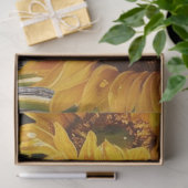 Rustieke Land Zonnebloemen op Barnboard Print Tissuepapier (Geschenk)