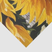 Rustieke Land Zonnebloemen op Barnboard Print Tissuepapier (Detail)