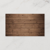 Rustieke Landbloemen QR-code Cadeau Registratie Informatiekaartje (Achterkant)