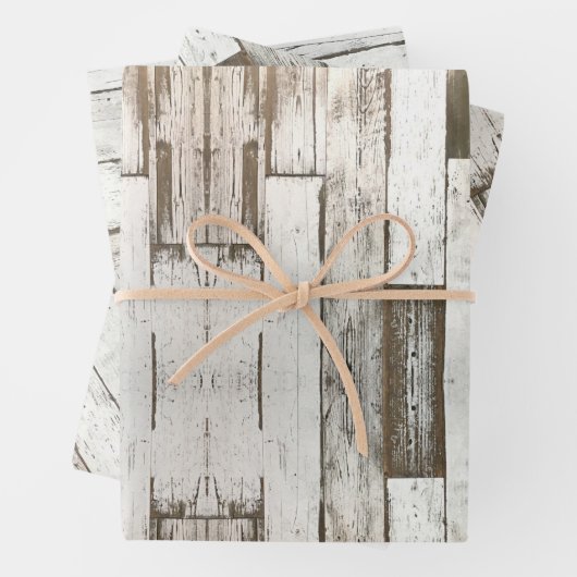 Rustieke landboerderij schuur grijs wit houtnerf inpakpapier vel (In situ)