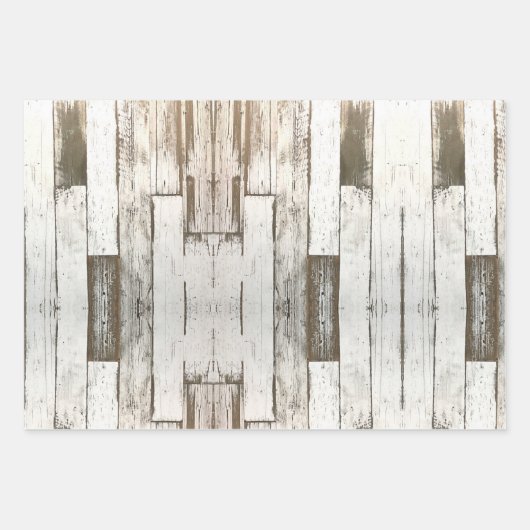 Rustieke landboerderij schuur grijs wit houtnerf inpakpapier vel (Voorkant)