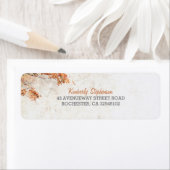 Rustieke landboom bladeren herfst bruiloft etiket (Insitu)