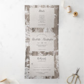 Rustieke landelijke bloemen drievoudig allemaal in drieluik uitnodiging (Binnen)