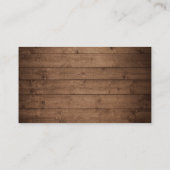 Rustieke Landelijke Bloemen QR Code Cadeau Registr Informatiekaartje (Achterkant)