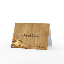 Rustieke landelijke lelie watercolor bedankkaart