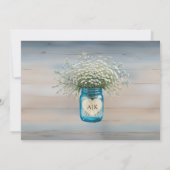 Rustieke landelijke schuur houten horizontale Save Save The Date (Achterkant)