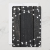 Rustieke landelijke schuur houten slingerlichten b kaart (Achterkant)