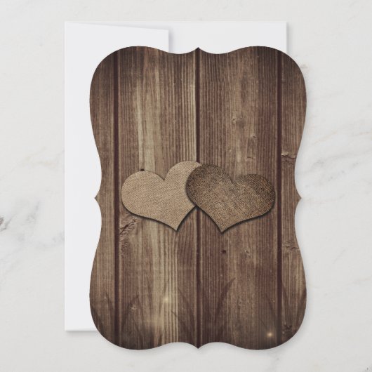 Rustieke landelijke schuur houten slingerlichtjes save the date (Achterkant)