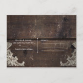 Rustieke landelijke schuur raam lichten save the d aankondigingskaart (Achterkant)