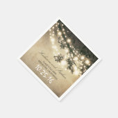 rustieke landelijke string lampen papieren servett servetten (Hoek)