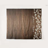 Rustieke landelijke trouw achtergrond foto booth l wandkleed (Voorkant (horizontaal))